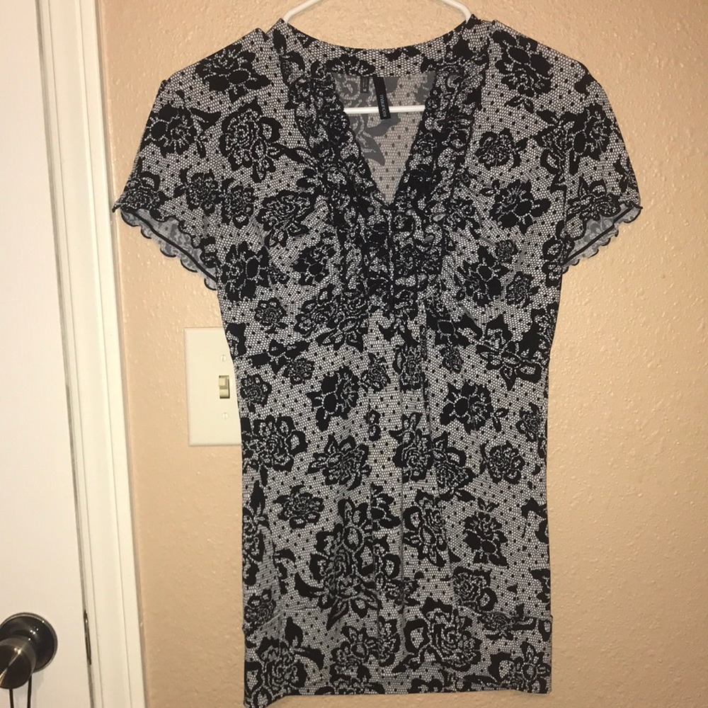Maurices lace print top